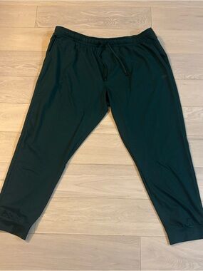 Dark Green Athletic Jogger Pants for Men- Size 2XL Color might